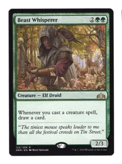 MTG NM: Beast Whisperer - Guilds of Ravnica (GRN), Regular, English - Image 1