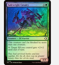 MTG Magic the Gathering Safewright Cavalry (191/439) Lorwyn Eclipsed LP FOIL - Image 1