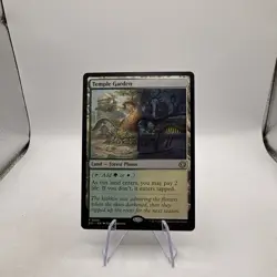 Temple Garden MTG Lorwyn Eclipsed Shock Land Rare Regular #268 NEAR MINT - Image 1