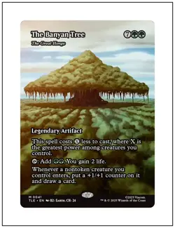 1x The Banyan Tree, Borderless Art, Avatar The Last Airbender, Magic MTG NM - Image 1