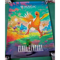 Magic The Gathering Final Fantasy MTG Poster Kit C Chocobo Promo P005490000 FOIL - Image 3