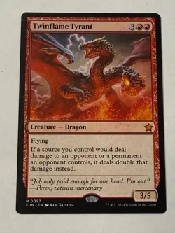 Twinflame Tyrant - Foundations 97 0097 - Magic The Gathering - Image 1
