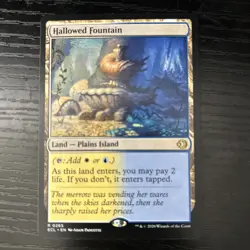 Magic the Gathering Lorwyn Eclipsed Hallowed Fountain #265 Near Mint - Image 1