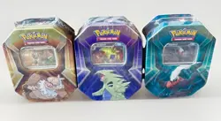 Pokemon TCG Triple Whammy Tins Complete Set Factory Sealed Lot Of 3 - Image 1