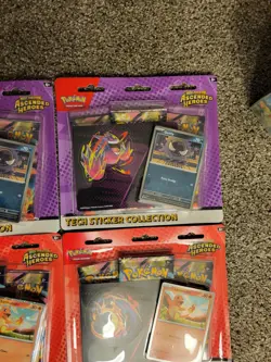 Lot X6 Pokemon Ascended Heroes Sealed Tech Sticker Collection NEW In Pics! - Image 3