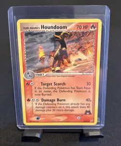 Vintage Pokemon TCG- 2004 Team Magma’s Houndoom 34/95 Regular LP - Image 1