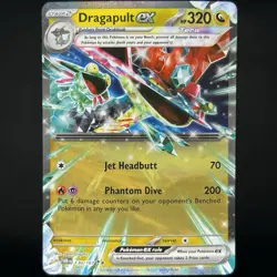 Pokemon TCG Twilight Masquerade Dragapult EX Holo Double Rare 130/167 NM - Image 1