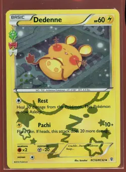 Dedenne Holo Uncommon Pl RC10/RC32 Radiant Collection XY Generations Pokemon - Image 1