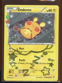 Dedenne Holo Uncommon Pl RC10/RC32 Radiant Collection XY Generations Pokemon - Image 3