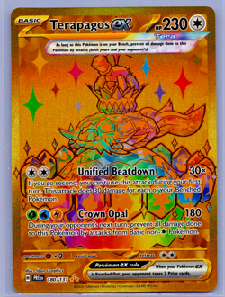 Pokemon Terapagos EX Prismatic Evolutions Holo Hyper Rare 180/131 - Image 1