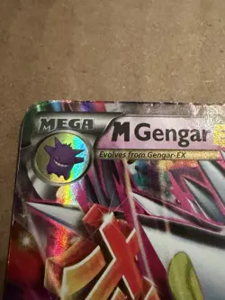 Pokemon M Gengar EX XY166 Promo Full Art Mega Evolution English Damaged - Image 2