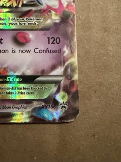 Pokemon M Gengar EX XY166 Promo Full Art Mega Evolution English Damaged - Image 5