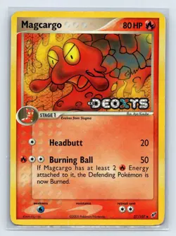Pokemon Magcargo #37/107 Reverse Holo Uncommon - 2005 EX Deoxys - Image 1