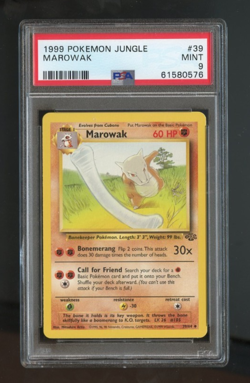1999 Pokemon Jungle # 39 Marowak PSA 9 MINT - Image 1