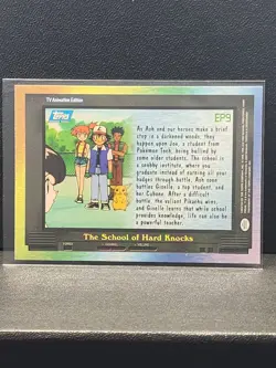 2000 Topps Pokemon TV Animation Edition Series 2 #EP9 The School of Hard Knocks - Image 2