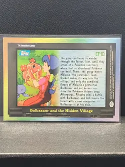 Topps Pokemon TV Anime Edition Series 2 #EP10 Bulbasaur and the Hidden Village - Image 2