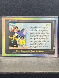 2000 Topps Pokemon TV Anime Edition Series 2 #EP12 Here Comes the Squirtle Squad - Image 2