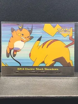 2000 Topps Pokemon TV Animation Edition Series 2 #EP14 Electric Shock Showdown - Image 1