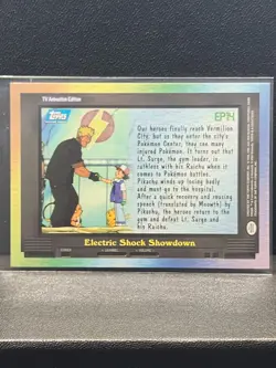 2000 Topps Pokemon TV Animation Edition Series 2 #EP14 Electric Shock Showdown - Image 2