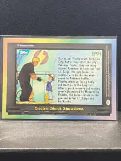 2000 Topps Pokemon TV Animation Edition Series 2 #EP14 Electric Shock Showdown - Image 2