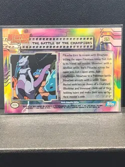 Pokemon TCG The Battle of the Champions Topps Mewtwo Strikes Back #25 Near Mint - Image 2