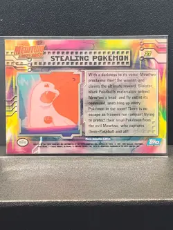 Pokemon TCG Stealing Pokemon Topps Mewtwo Strikes Back #27 - Near Mint - Image 2