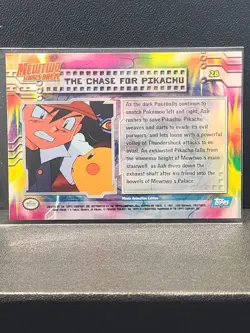 Pokemon TCG The Chase for Pikachu Topps Mewtwo Strikes Back #28 - FOIL VERSION - Image 2