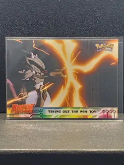 Pokemon TCG Trying out the New Toy Topps Mewtwo Strikes Back #7 - Near Mint - Image 1