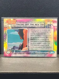 Pokemon TCG Trying out the New Toy Topps Mewtwo Strikes Back #7 - Near Mint - Image 2