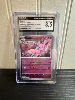 2025 Pokemon Prismatic Evolutions Espeon Masterball Reverse Holo CGC 10 - Image 1
