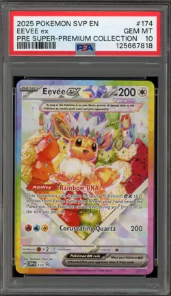 Pokemon Eevee ex Prismatic Evolution Super-Premium Coll. Promo SVP EN 174 PSA 10 - Image 1