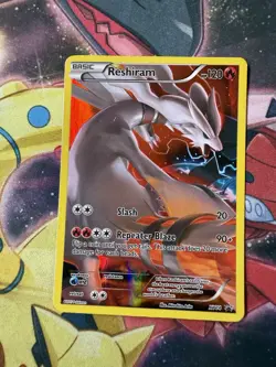 Reshiram - XY74 Black Star Promo Full Art Pokemon - LP - Image 1