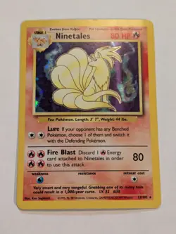 Pokemon TCG - Ninetales - 12/102 - Holo Rare - Base Set - HP (#3) - Image 1