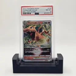 Charizard VSTAR Pokemon Swsh09 Brilliant Stars 018/172 Ultra Rare Holo PSA 8 - Image 1