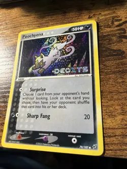 Pokemon Poochyena EX Deoxys 70/107 Reverse Holo Stamped 2005 TCG - Image 2