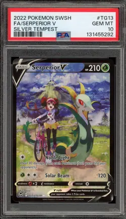 Pokemon Serperior V Silver Tempest Trainer Gallery Full Art #TG13 PSA 10 - Image 1