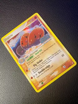 Pokemon EX Crystal Guardians Rare Reverse Holo Dugtrio 5/100 Stamped - Image 2