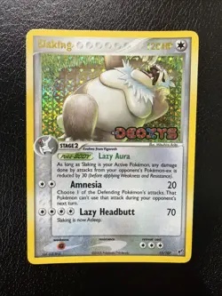 Slaking EX Deoxys Stamped Reverse Holo 15/107 Pokemon TCG LP - Image 1