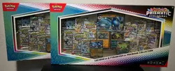 Pokemon Prismatic Evolutions LUCARIO EX & TYRANITAR EX PREMIUM COLLECTION - Image 1