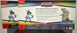 Pokemon Prismatic Evolutions LUCARIO EX & TYRANITAR EX PREMIUM COLLECTION - Image 2