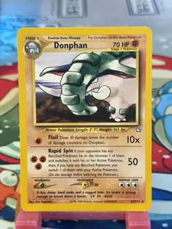 Donphan 21/111 Neo Genesis Regular Rare Vintage Pokemon Card - Image 1