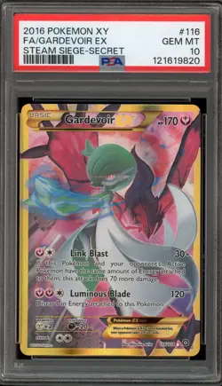 Pokemon Gardevoir EX XY Steam Siege Secret Rare Full Art #116 PSA 10 Gem Mint - Image 1