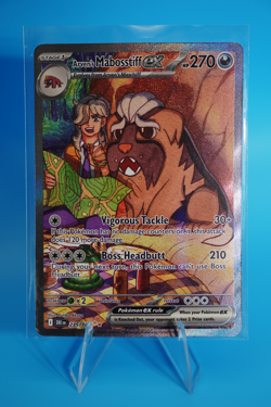 Pokemon TCG Arven's Mabosstiff ex 235/182 Sv10: Destined Rivals Holo NEAR MINT - Image 1