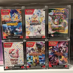 pokemon acrylic cases etb cases booster bundle cases 151 case mega x case - Image 1