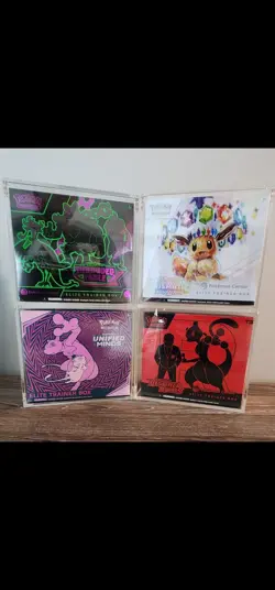 pokemon acrylic cases etb cases booster bundle cases 151 case mega x case - Image 3