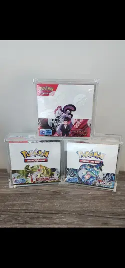 pokemon acrylic cases etb cases booster bundle cases 151 case mega x case - Image 4