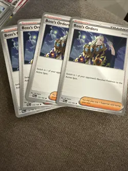 4x Boss's Orders 172/193 NON HOLO RARE DECK EXCLUSIVE PLAYSET NEAR MINT NM - Image 1