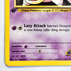 Sabrina's Slowpoke 95/132 1st Edition Gym Heroes NM Vintage 2000 Card - Image 5