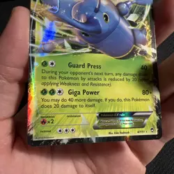 Heracross EX 4/111 Ultra Rare Furious Fists Pokemon Card - Image 3
