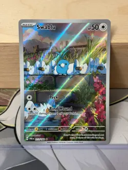 MINT ~ Swablu Illustration Rare Paradox Rift 213/182 Pokemon TCG Card - Image 1